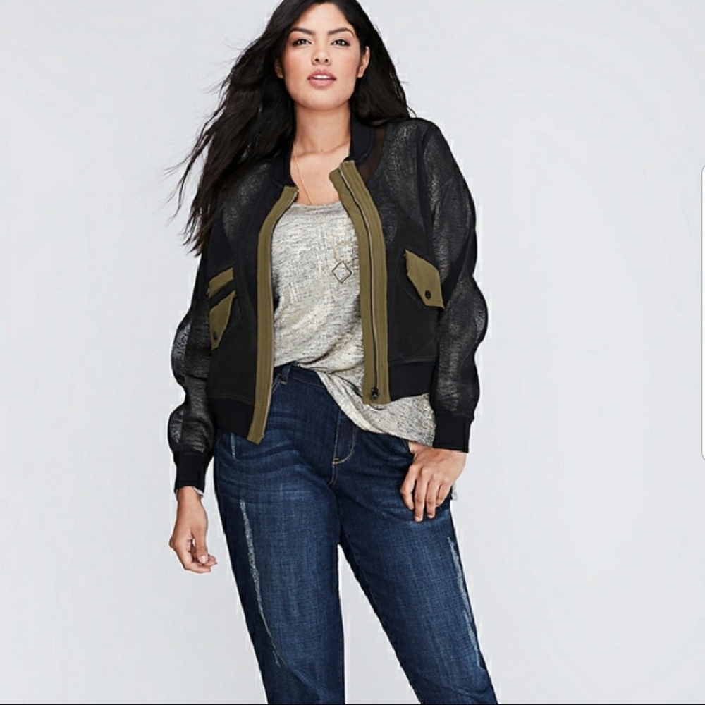 Military Glam Mesh Bomber 18/20